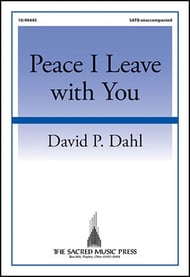 Peace I Leave With You SATB choral sheet music cover Thumbnail